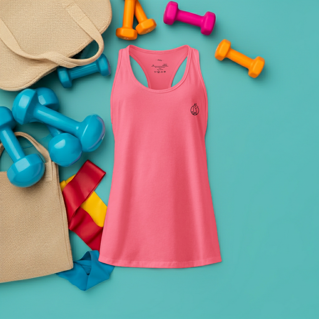 Camiseta de tirantes ajustada con espalda nadadora para mujer