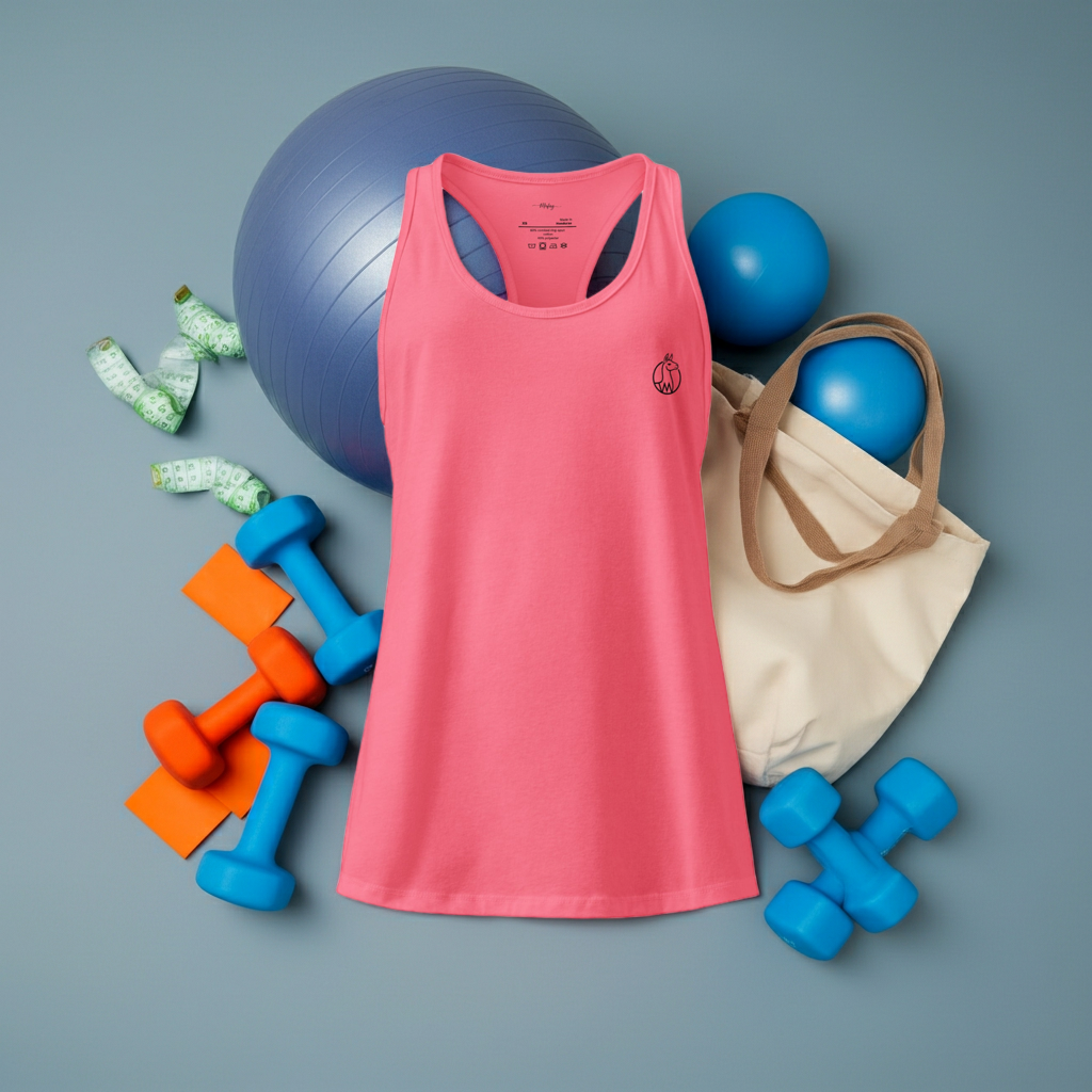 Camiseta de tirantes ajustada con espalda nadadora para mujer
